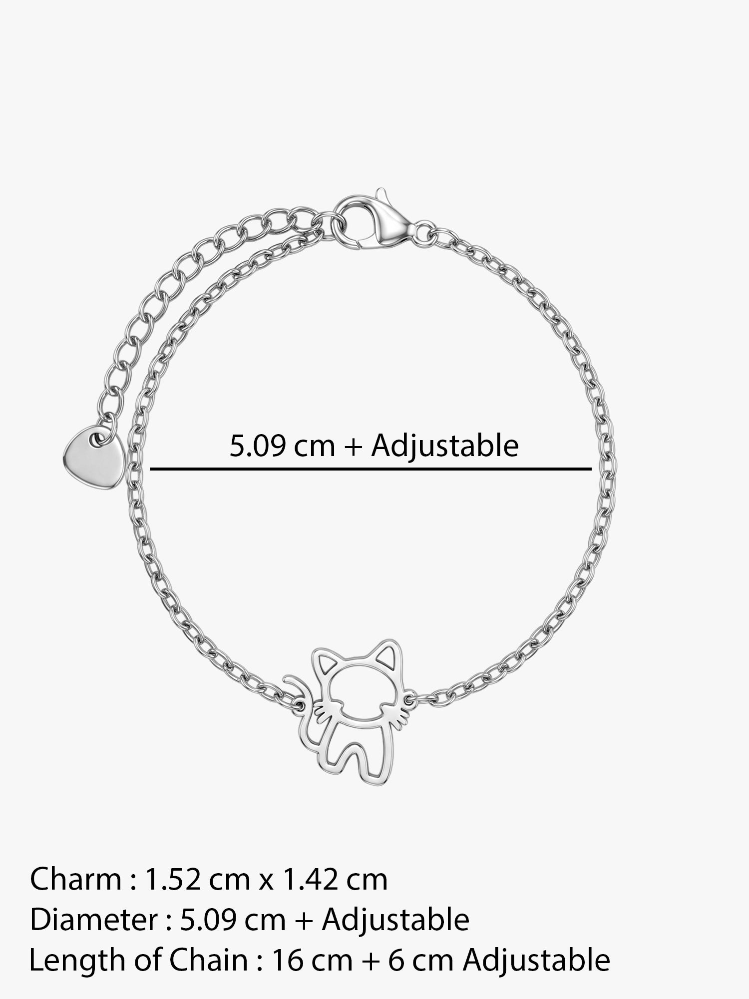 IXIA by GIVA Tomcat Rhodium Plated Rakhi Bracelet For Men