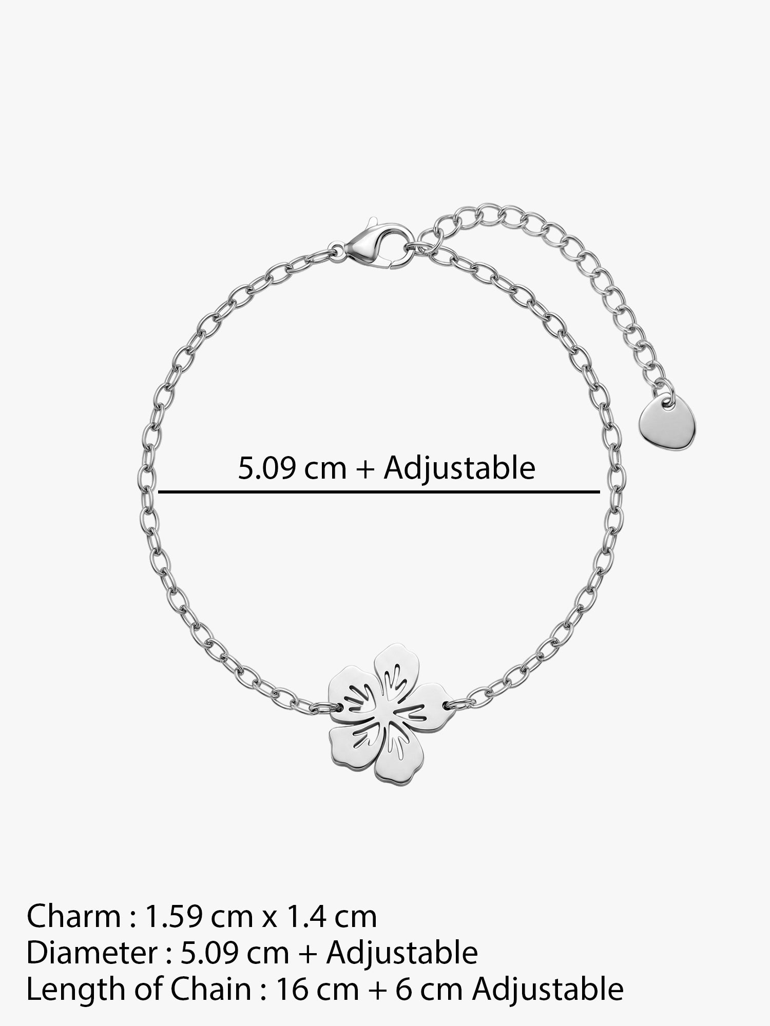 OnnMe by GIVA Modern Flora Rhodium Plated Rakhi Bracelet
