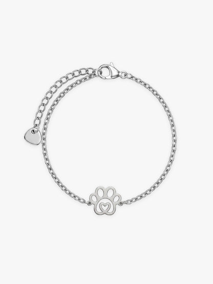 IXIA by GIVA Paw Bond Rhodium Plated Rakhi Bracelet For Men