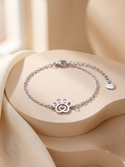 IXIA by GIVA Paw Bond Rhodium Plated Rakhi Bracelet For Men