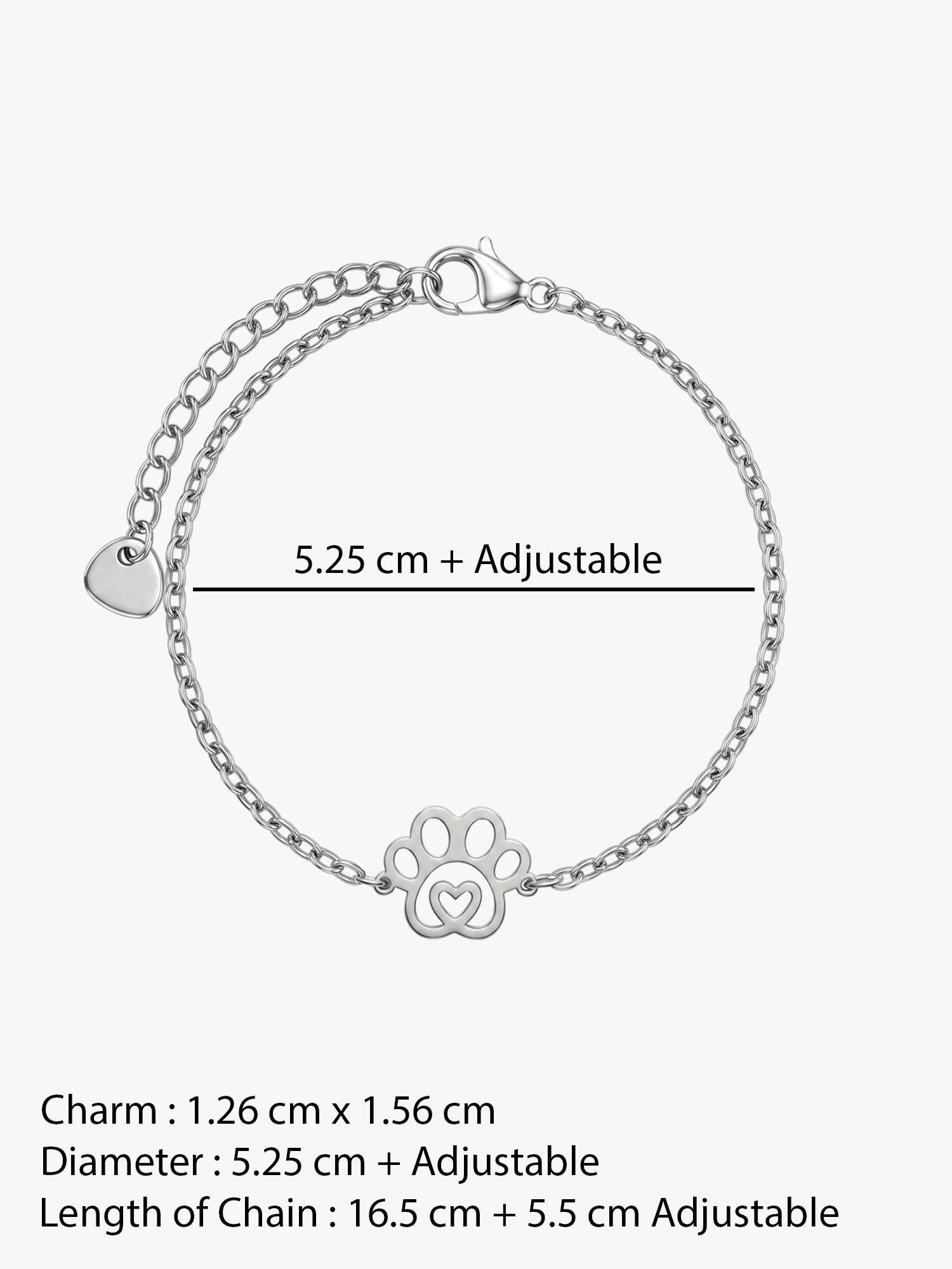 IXIA by GIVA Paw Bond Rhodium Plated Rakhi Bracelet For Men