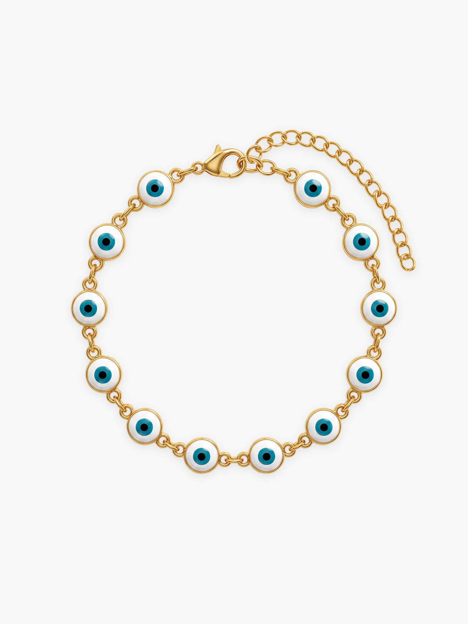 OnnMe by GIVA White Evil Eye Gold Plated Rakhi Bracelet