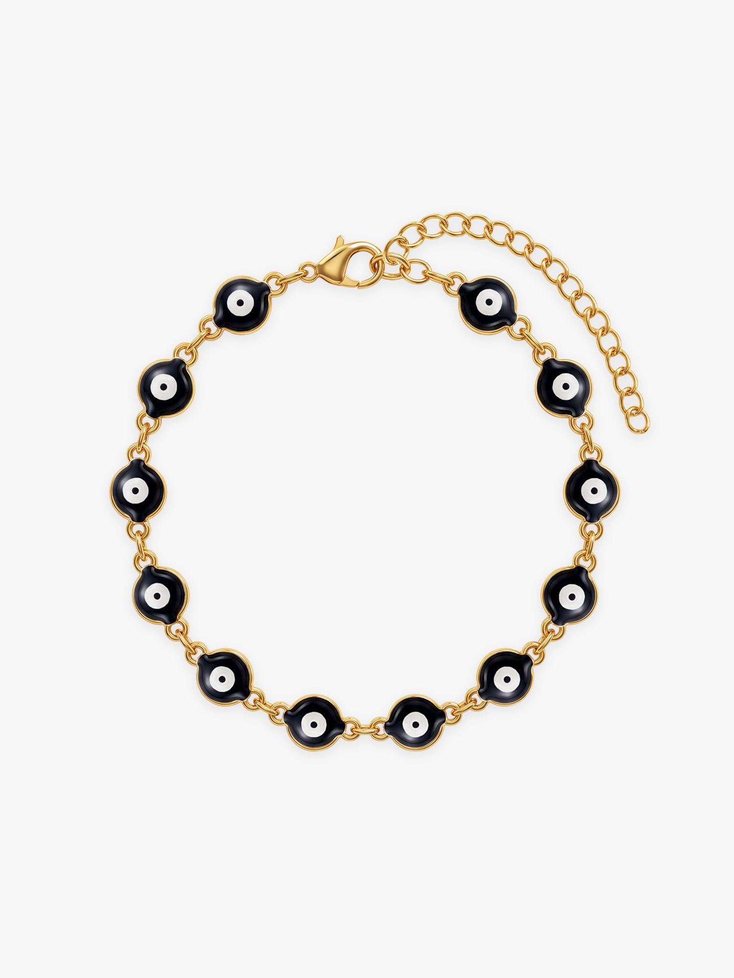 OnnMe by GIVA Black Evil Eye Gold Plated Rakhi Bracelet