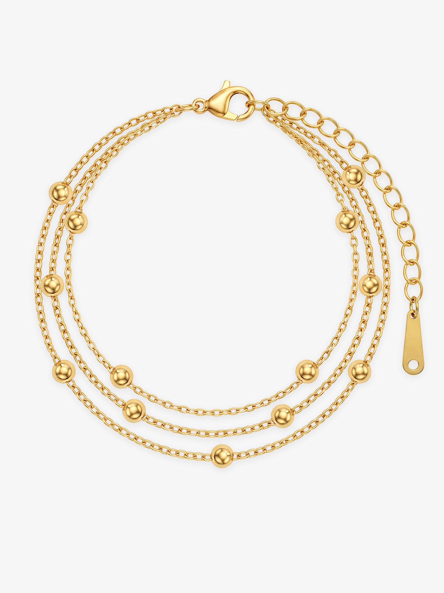 IXIA by GIVA Double Take Layer Gold Plated Bracelet