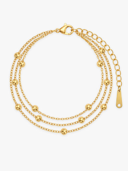 IXIA by GIVA Double Take Layer Gold Plated Bracelet