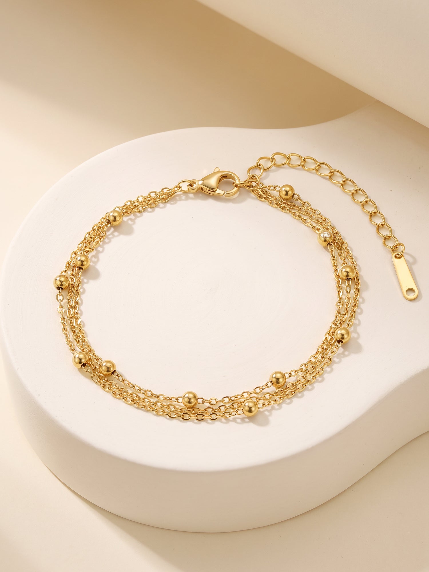 IXIA by GIVA Double Take Layer Gold Plated Bracelet