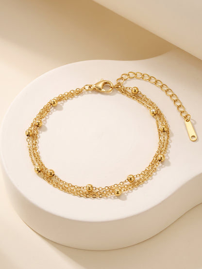 IXIA by GIVA Double Take Layer Gold Plated Bracelet