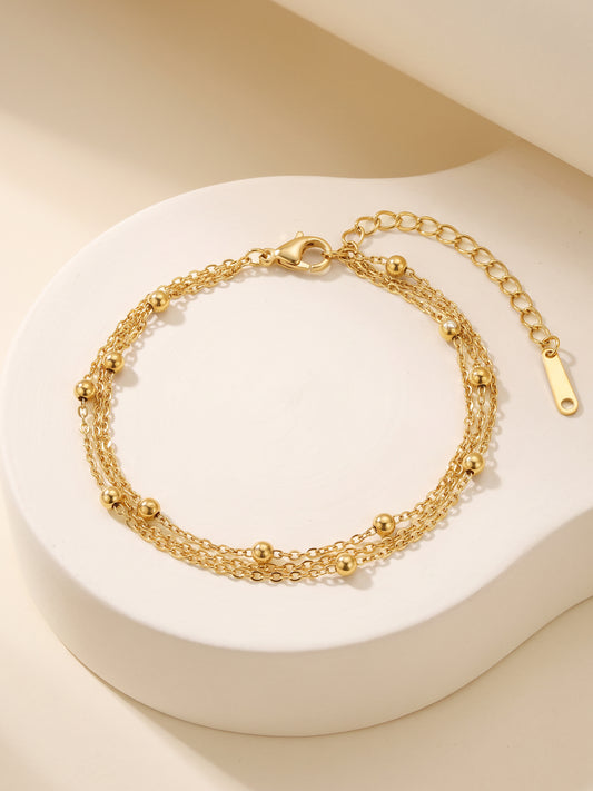 OnnMe by GIVA Double Take Layer Gold Plated Bracelet