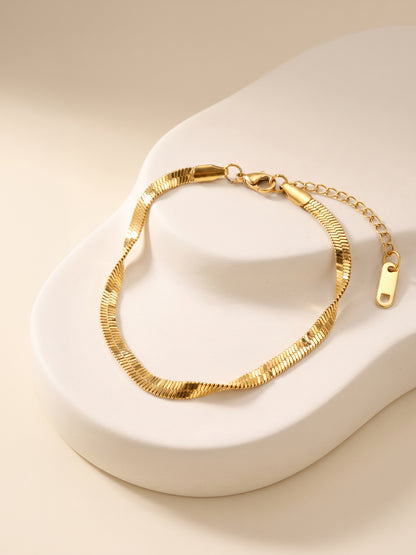 IXIA by GIVA Sparkle Crush Gold Plated Bracelet