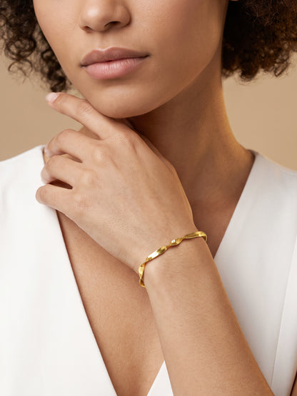IXIA by GIVA Sparkle Crush Gold Plated Bracelet