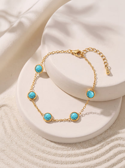 IXIA by GIVA True Blue Gold Plated Bracelet