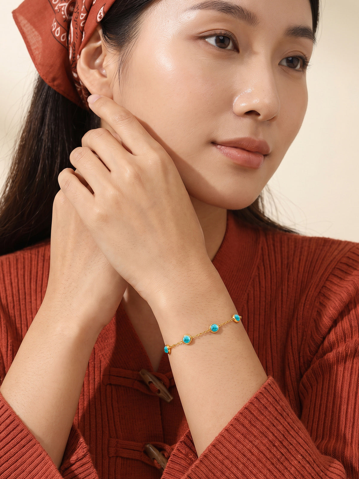 IXIA by GIVA True Blue Gold Plated Bracelet