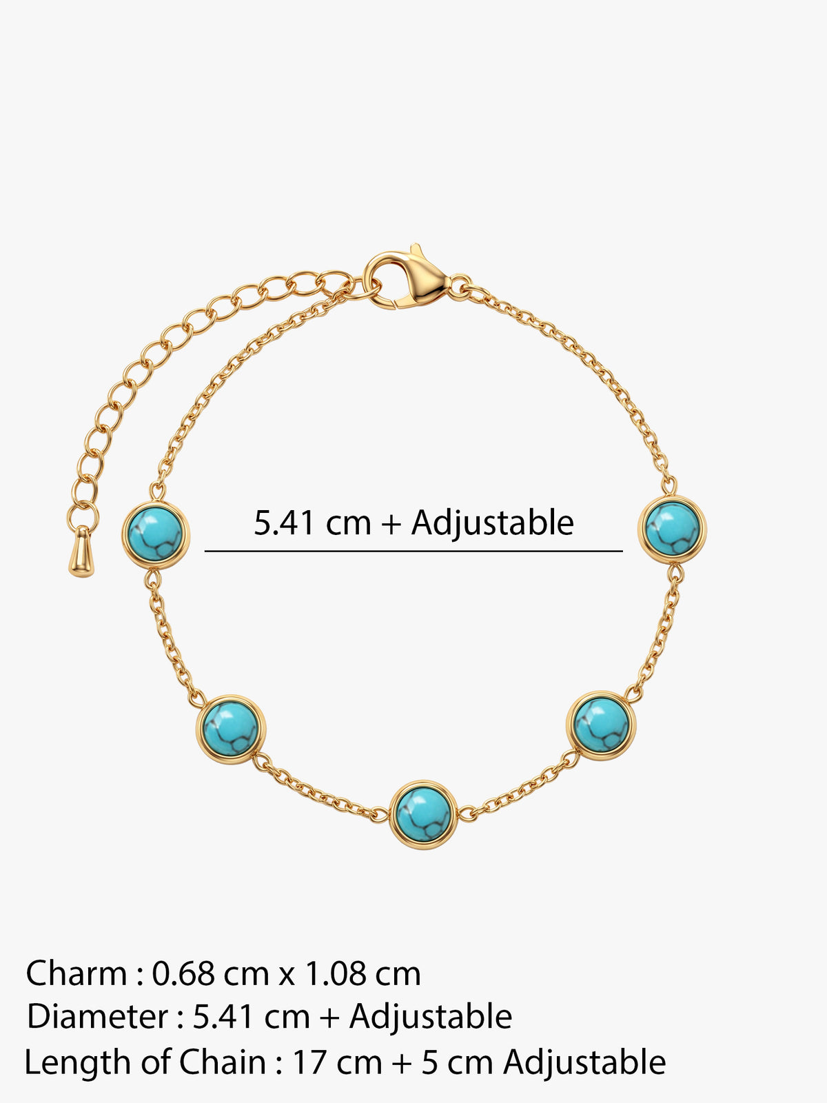 IXIA by GIVA True Blue Gold Plated Bracelet