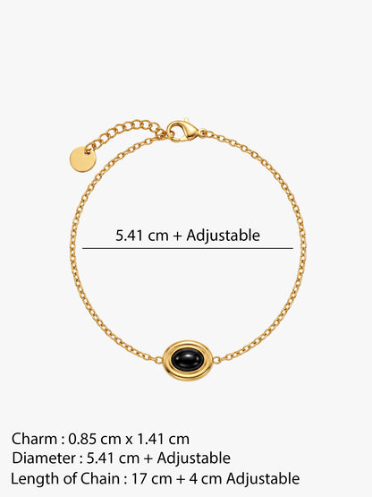 IXIA by GIVA Dark Matter Gold Plated Bracelet