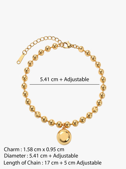 IXIA by GIVA Bubble Trail Gold Plated Bracelet