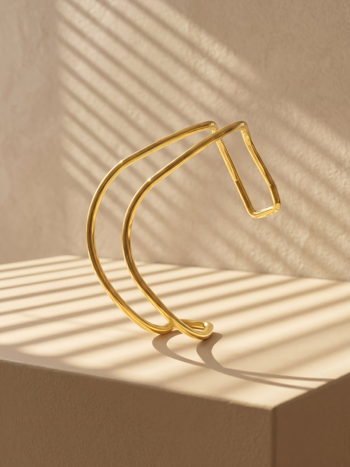 IXIA by GIVA Unfiltered Gold Plated Cuff Bracelet