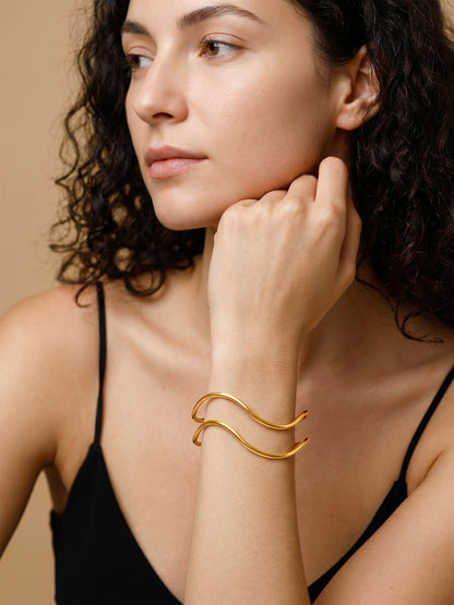 Unfiltered Gold Plated Cuff Bracelet