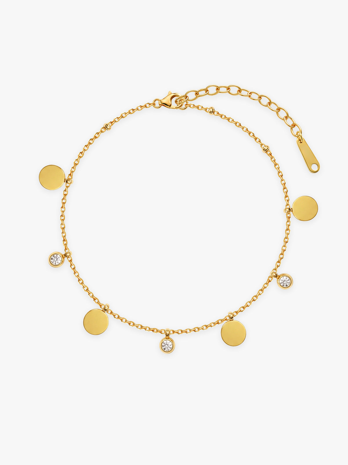 IXIA by GIVA Dots Of Glow Gold Plated Bracelet