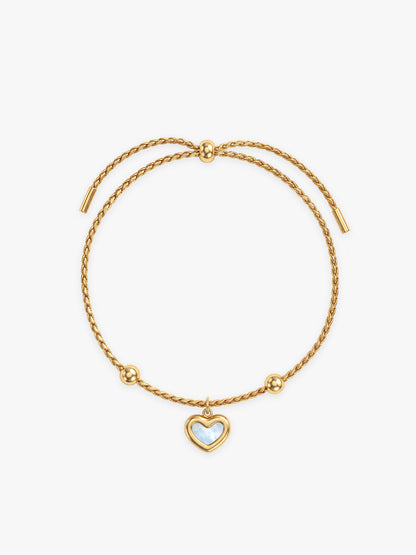 IXIA by GIVA Lovestruck Club Gold Plated Bracelet