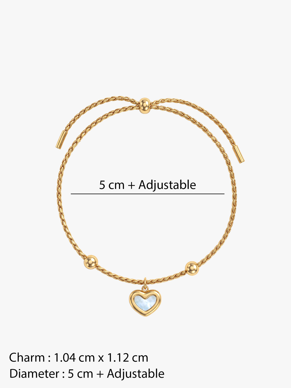 IXIA by GIVA Lovestruck Club Gold Plated Bracelet