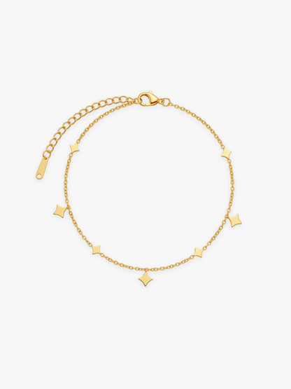 IXIA by GIVA Diamond Dust Gold Plated Bracelet