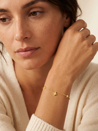 IXIA by GIVA Diamond Dust Gold Plated Bracelet