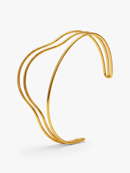OnnMe by GIVA Three's Company Gold Plated Cuff Bracelet