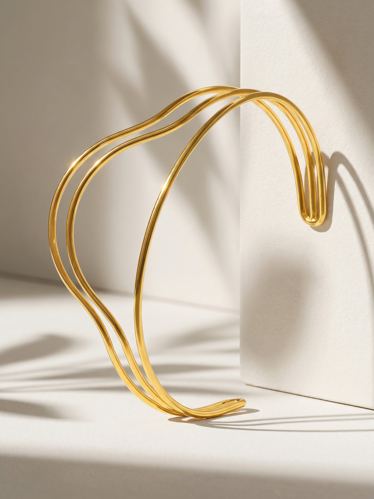 IXIA by GIVA Three's Company Gold Plated Cuff Bracelet