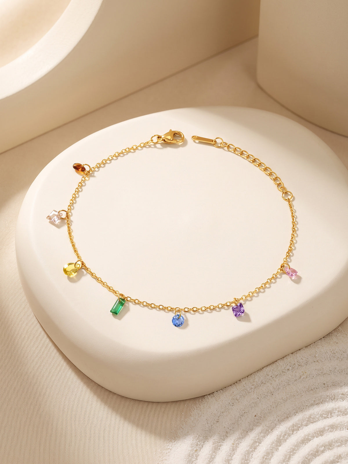 IXIA by GIVA Pebble Pop Gold Plated Bracelet