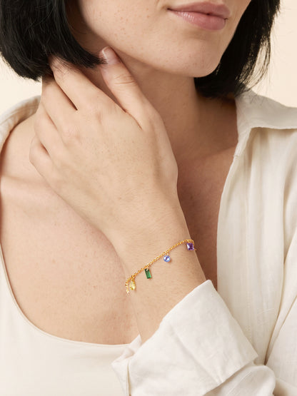 IXIA by GIVA Pebble Pop Gold Plated Bracelet