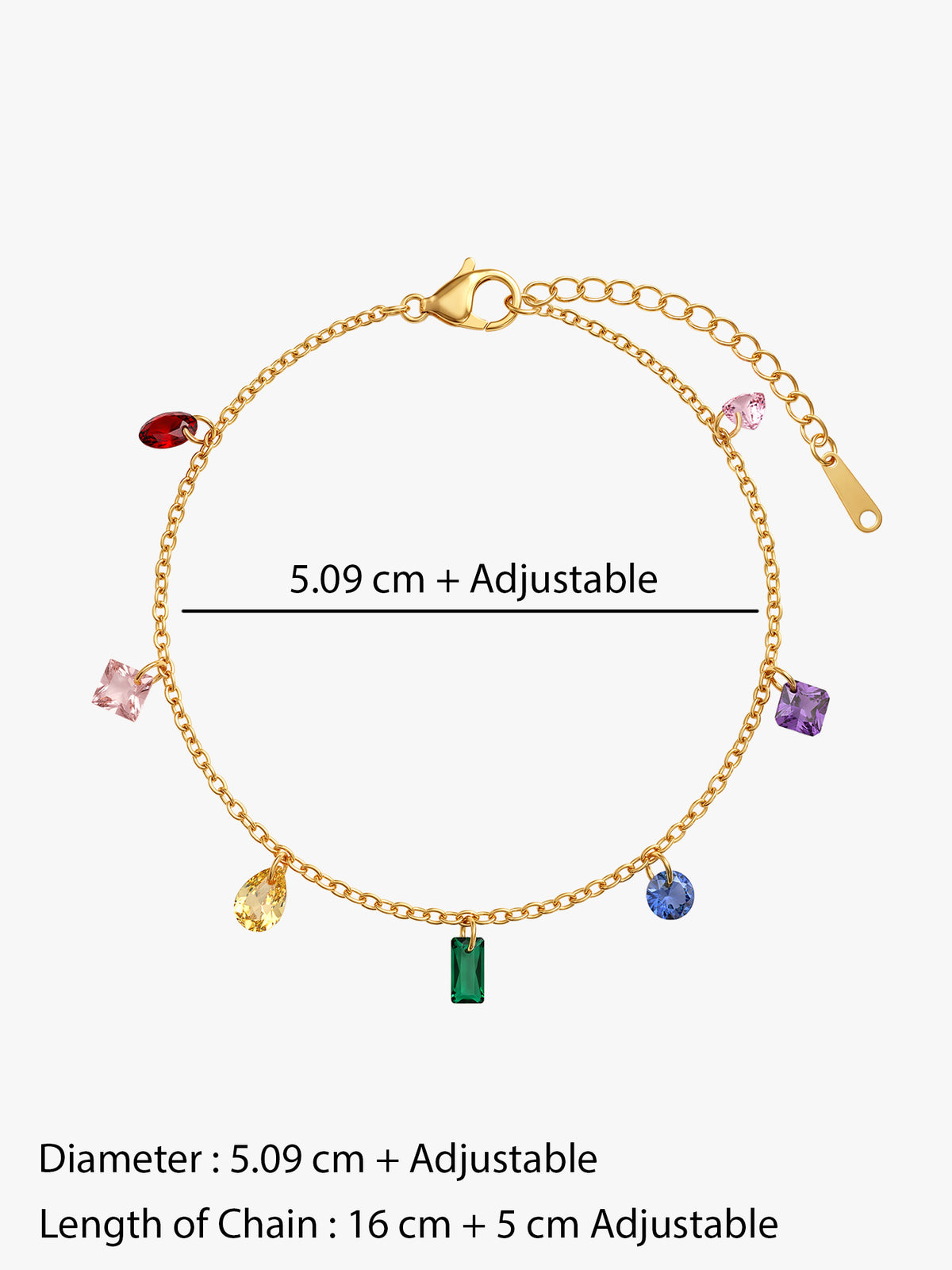 IXIA by GIVA Pebble Pop Gold Plated Bracelet