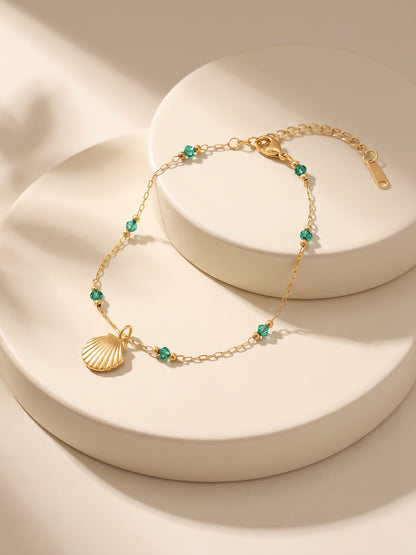 IXIA by GIVA Shell Moment Gold Plated Bracelet