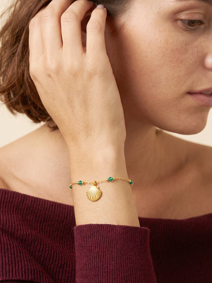 IXIA by GIVA Shell Moment Gold Plated Bracelet