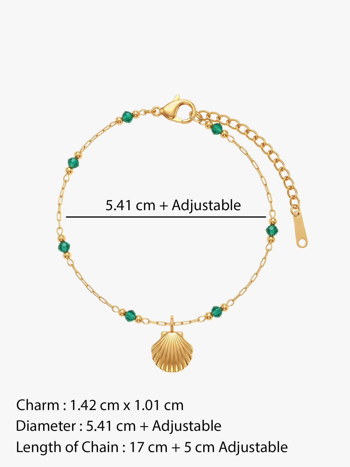 IXIA by GIVA Shell Moment Gold Plated Bracelet