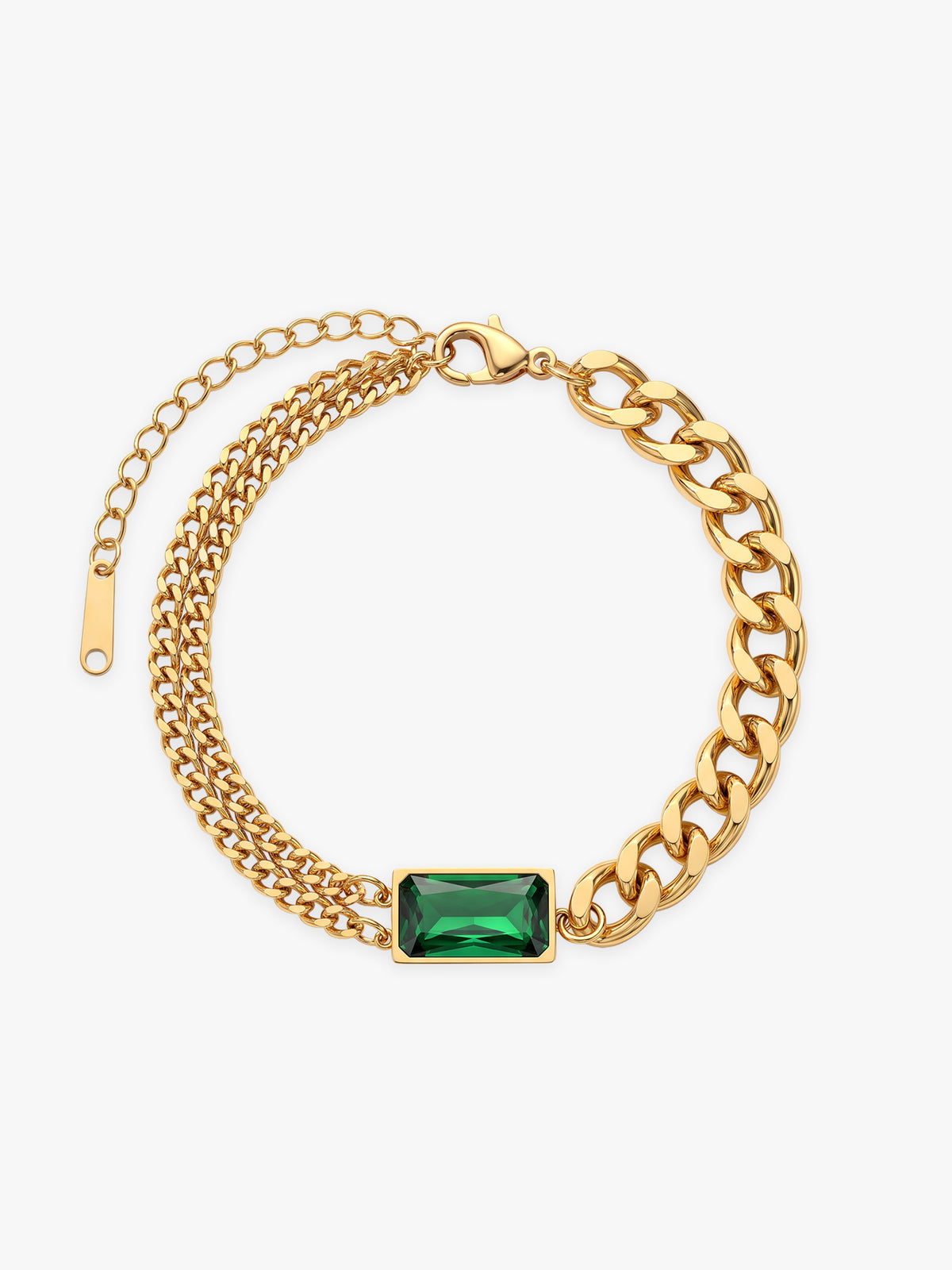 IXIA by GIVA Split Second Gold Plated Bracelet