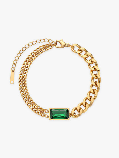 IXIA by GIVA Split Second Gold Plated Bracelet