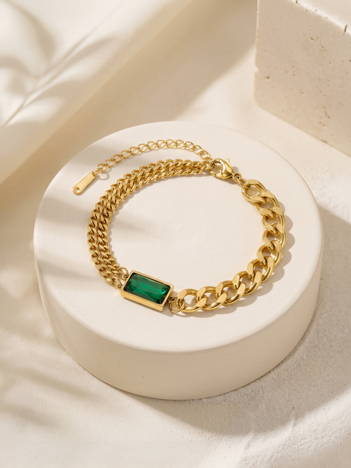 IXIA by GIVA Split Second Gold Plated Bracelet