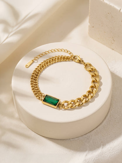 IXIA by GIVA Split Second Gold Plated Bracelet