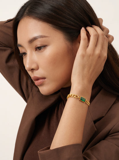 IXIA by GIVA Split Second Gold Plated Bracelet