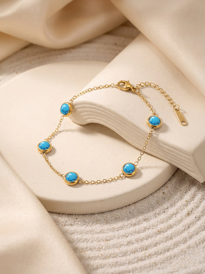 IXIA by GIVA Pretty Blue Gold Plated Bracelet
