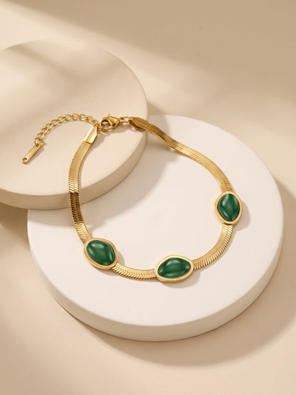 IXIA by GIVA Wild Moss Gold Plated Bracelet