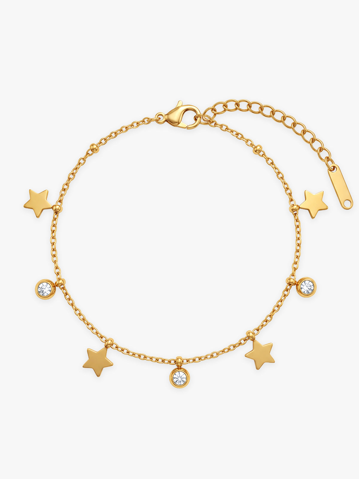 IXIA by GIVA Night Sparkle Gold Plated Bracelet