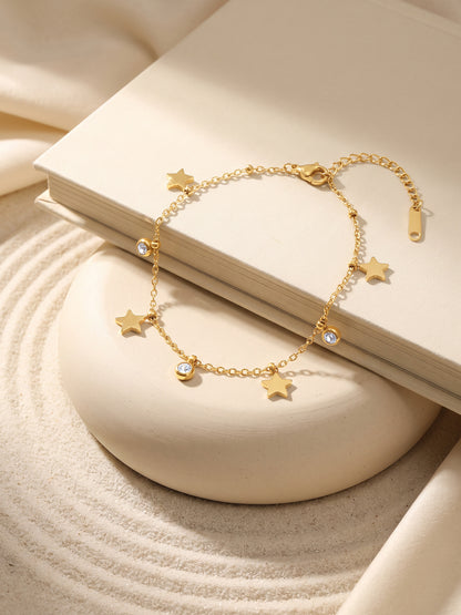 IXIA by GIVA Night Sparkle Gold Plated Bracelet