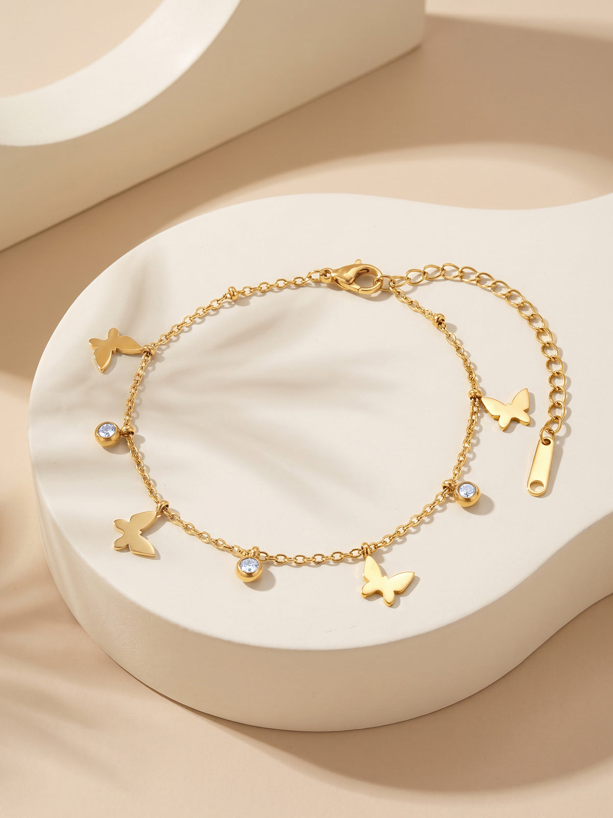 IXIA by GIVA Flutter By Gold Plated Bracelet