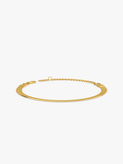 Flat Flex Gold Plated Bracelet