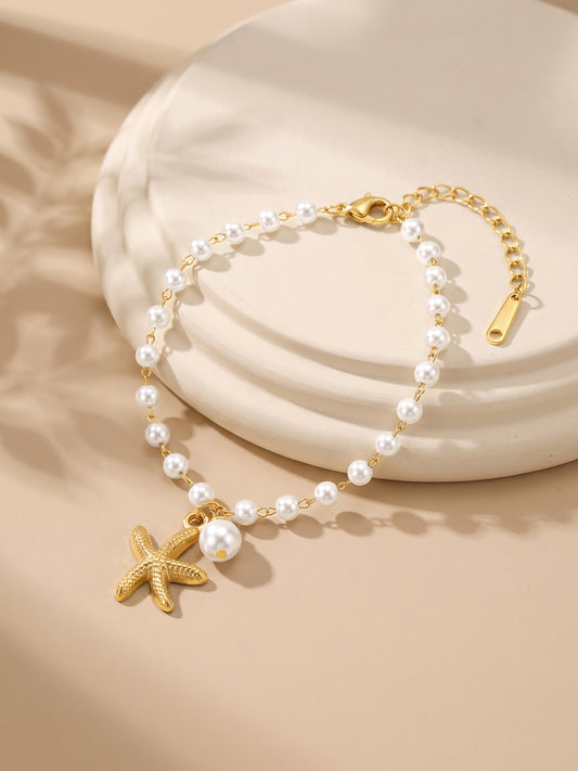 IXIA by GIVA Starfish Wish Gold Plated Bracelet