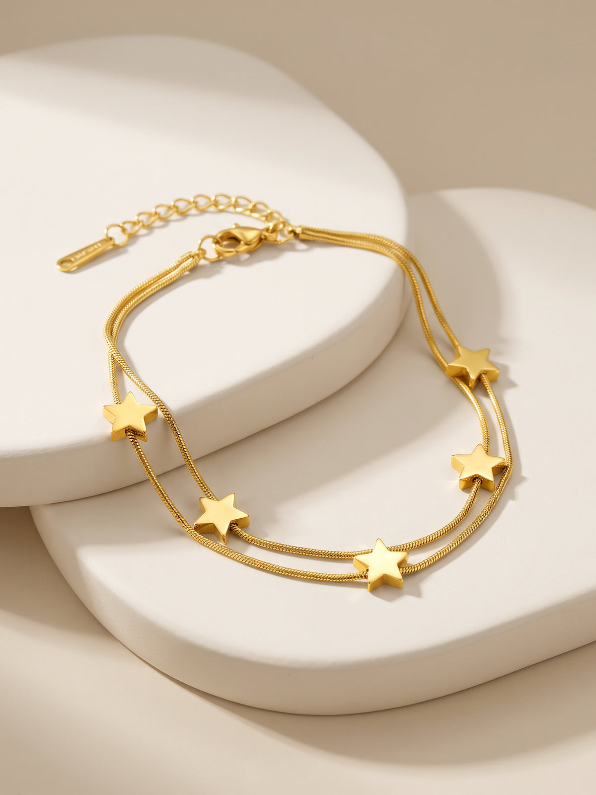 IXIA by GIVA Starry Orbit Gold Plated Bracelet