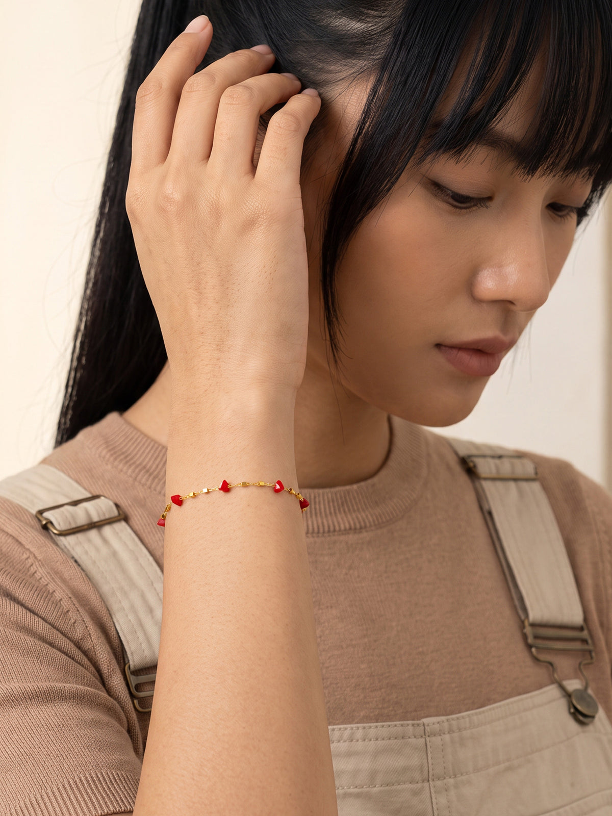 IXIA by GIVA Cherryish Her Gold Plated Bracelet