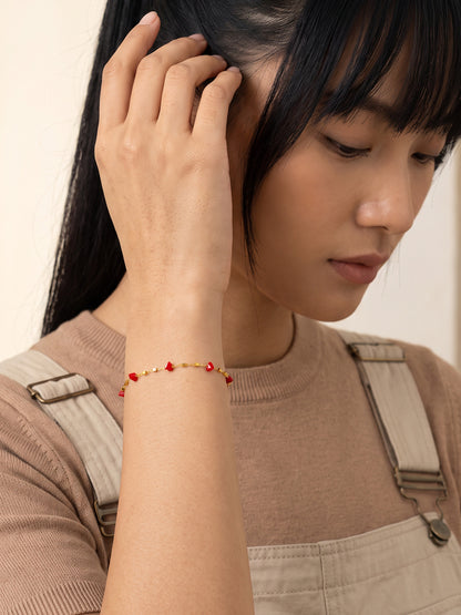 IXIA by GIVA Cherryish Her Gold Plated Bracelet