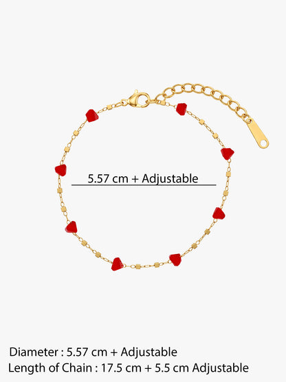 IXIA by GIVA Cherryish Her Gold Plated Bracelet